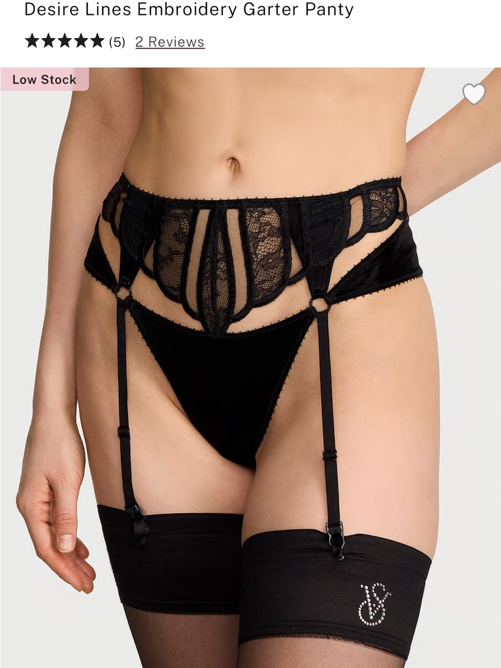 XS,M Victoria’s Secret garter panty